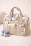 Beige Felt Mother Baby Care Bag Organizer Portable Organizer for Newborns