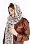 Special Beard Yarn Cashmere Textured Spring Model Knitwear Neck Scarf, Stone-Burgundy - 3