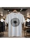 Loose Pattern Unisex Mycology Mushroom Spore Print Art Design Printed T-shirt