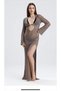 Wooden Ring Detail Beige Knitwear Dress - 2