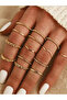 14 Pieces of Twist Rings and Joint Ring Set - 2
