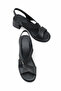 Belaveria Black Women's Cross Strap Detailed Heeled Daily Comfortable Stylish Casual Genuine Leather Sandals - 3