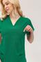 Operating Room Green Stretch Fabric Nurse Doctor Uniform Unisex Surgical Scrubs Uniform Set - 4
