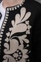 Black Beige Patterned Embroidered Vintage Jacket - 6