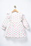 Girl's Heart Patterned Long Sleeve 100% Cotton Dress
