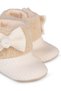 Bow-Tie Booties Size 17-19 - Ecru - 5