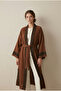 Petra 100% Muslin Turkish Kimono Robe- Lightweight Cover-Up- Hand Stone-Printed - 2