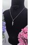 Lightning Necklace Silver Color Zircon Stone Lightning Figure Sparkling Non-Tarnish Steel Necklace-45Cm - 3