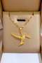Zircon Stone Bird Design Steel Necklace - 2