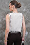 Floral Patterned Buttoned V-Neck Vintage Vest - 8