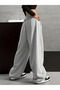 Unisex New York Usa Baggy Cut Wide Leg Sweatpants - 2