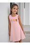 Girls' Dress Draped Printed