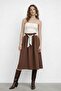 Women's Tie Detailed Long Skirt