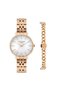34mm, White Dial Women's Wristwatch |   Rose Gold Steel Cord - with Bracelet Gift - 6
