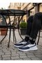 Ba0246 Navy Blue Lace-Up High White Sole Casual Men's Shoes - 2