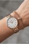 34mm, White Dial Women's Wristwatch |   Rose Gold Steel Cord - with Bracelet Gift - 5