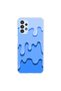 Samsung Galaxy A13 Compatible Transparent Case with Cream 3 Design - 5