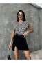 White Leopard Print Blouse |   D2665 - 3