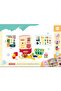 Mini Fridge Kitchen Play Set for Kids with Fruits and Bottles-19PCS -Pink - 2