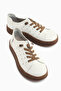 Judi Genuine Leather White Comfortable Sole Women's Summer Sneakers