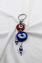 Handmade Glass Evil Eye Beaded Keychain, Special Design Gift Accessory with Red Evil Eye Beads - 5