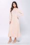 Women's Long Sleeve Crew Neck Asymmetrical Hem Knitwear Sporty Stylish Dress - 6