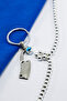 Professional Gift Keychain Double-Sided Glass Evil Eye Bead Metal Row Keychain - 2
