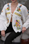 Front Tie Detail Cotton Embroidered Seasonal Jacket - 2