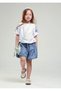 Li̇mi̇ Girl's Soft Textured Embroidered Detailed Blouse and Skirt Set - 3