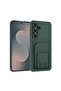 Samsung Galaxy A17 - A26 Compatible Case with Camera Protrusion, Extra Stand, Card Holder, Wallet, Leather Cover