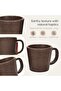 Earth Friendly Majestic Cup | Made with Rice Husk | Microwave Safe | 375 ml | Set of 4 - 5