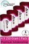 1 kg - Pack of 4 - 3 mm - Koton Macrame Bag Thread 999 Claret Red