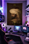 Fatih Sultan-2 Wall Covering Shiny Quality Fabric Room Decor Tapestry Wall Carpet Gaming - 2