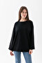 Oversize Wide Sleeve Women's Hijab T-Shirt Loose Long Basic T-Shirt - 2