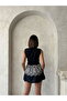 Embroidered Sleeveless Blouse - Black Stone |   D2781 - 5