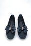 Women's Satin Shoes, Home Slippers, Daily, Fancy, with Buckle Detail, Black, Comfortable Fit, Women's Shoes S1 - 7