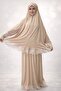 Double Piece Women's Embroidered Prayer Dress Sandy 800 Grams - 2