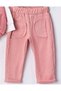 Baby Girl 3-Piece Set 9-24 Months Inflatable Vest 100% Cotton Sweatshirt Velvet Pants - 5