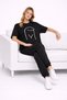 Lover's Combination Couple T-Shirt Oversize Unisex Minimal Drawing Design Couple Combination Set - 2