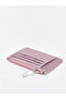 Pink glitter women's card wallet