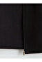 Black Loose Fit Men's Gabardine Shirt Jacket - 3