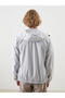 Gray Standard Mold Hooded Men's Raincoat - 6