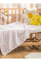 Ecru Heart Printed Baby Girl Blanket 90X100 cm - 4