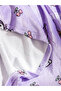 Purple Hello Kitty Printed Tv Blanket 100X150 cm - 4