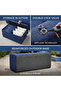 Premium 4-Piece Inflatable Sofa Set - Navy Blue - Waterproof Outdoor & Garden Furniture - 4