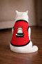 Red Wanted Siamese Printed Cat Tshirt Size m Cat Clothing (100% Cotton Combed)