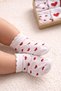 Baby Girl Socks Set of 6 with Hearts, 100% Cotton, Boxed, Soft Daily Baby Socks - 2