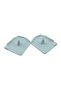 Closed Case Curtain Square Stopper Small Box White Cover Set - 4