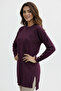 Patterned Tunic N3288 Claret Red - 2