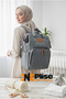 Mother Baby Care Backpack with Strap Attachment and Mommy Bag Shoulder Bag Set of 2 - 4